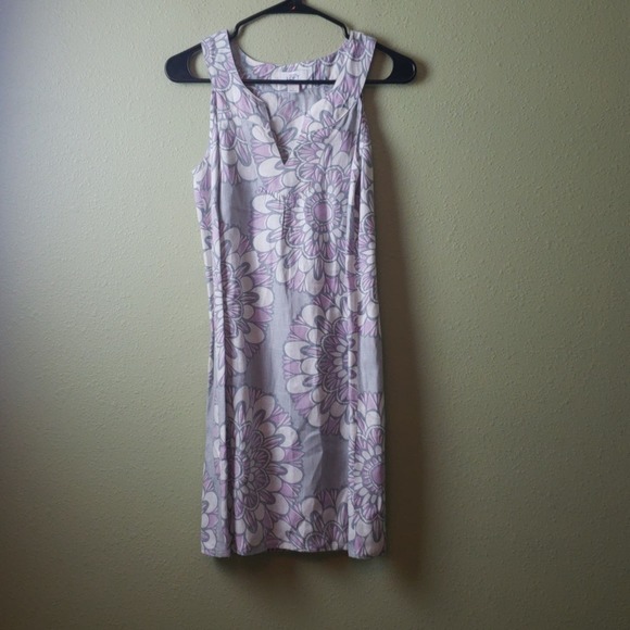 Ann Taylor Loft Linen Floral Dress Size 2 - Picture 1 of 8